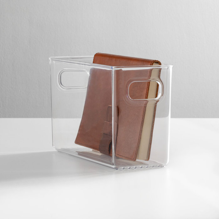 mDesign Plastic Divided Office Organizer Bin with 4 Sections Wayfair